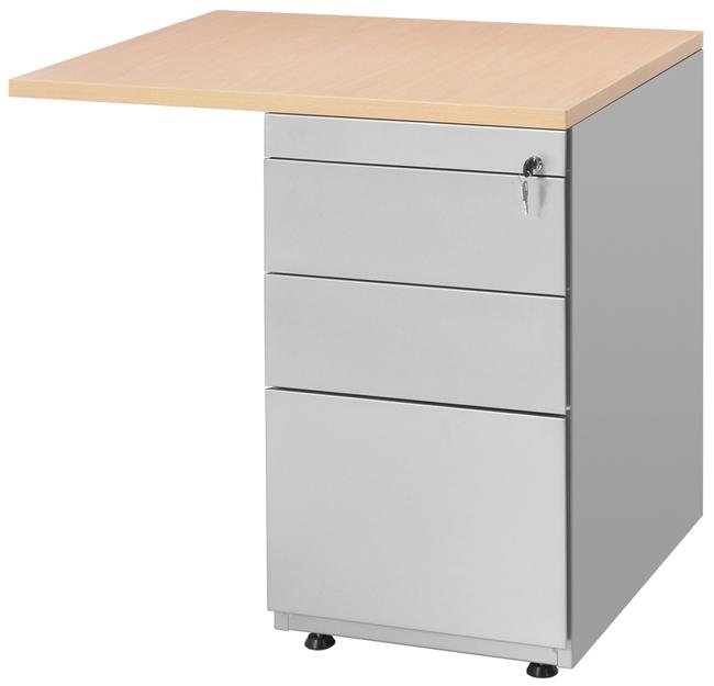 Aanbouwstuk 80x60cm met 3-ladeblok - Image 1