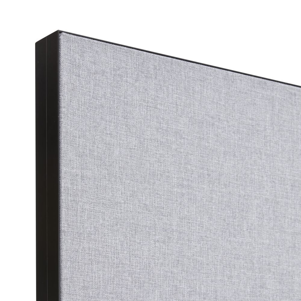 Akoestische tussenwand t.b.v. duo bench met aluminium kader (5 cm dik) incl. magneet set t.b.v. montage