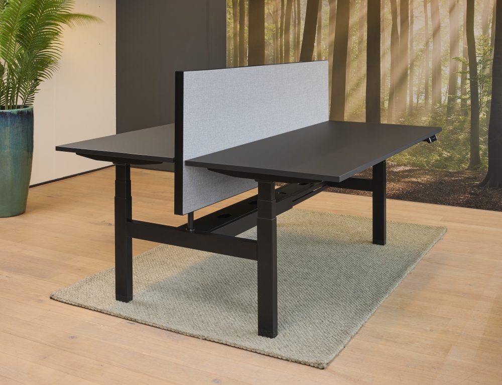 Akoestische tussenwand t.b.v. duo bench met aluminium kader (5 cm dik) incl. magneet set t.b.v. montage - Image 1