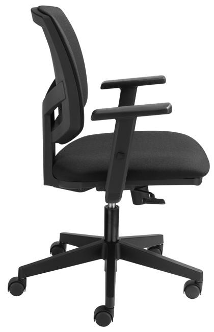 Bureaustoel model 819, zwart gestoffeerd - Image 3