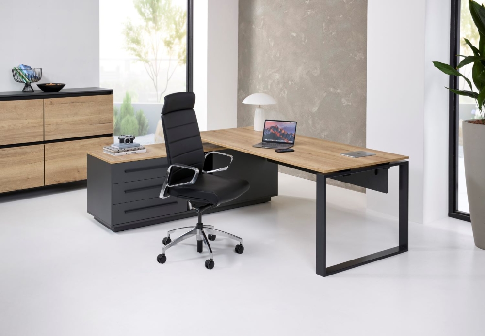 Cube directie bureau 224x180cm - Image 4