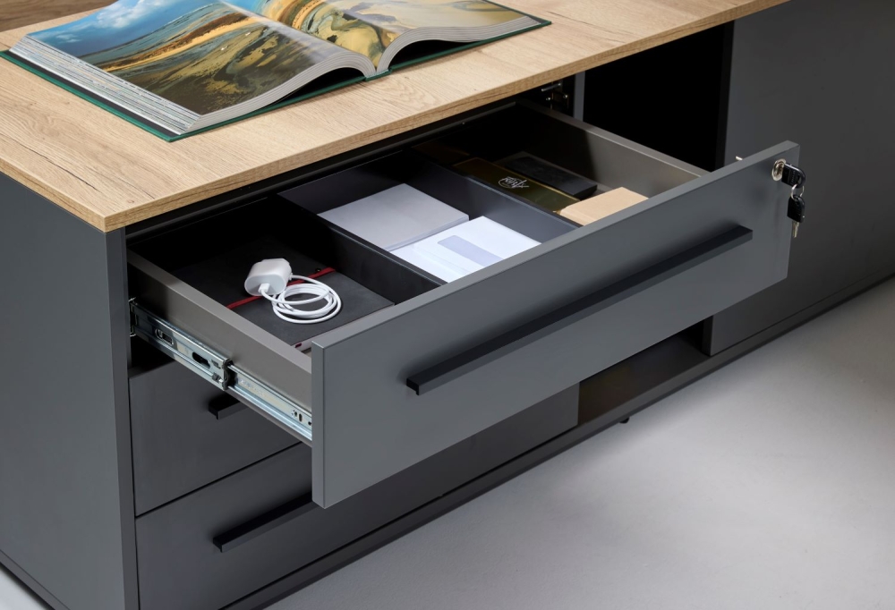 Cube directie bureau 224x180cm - Image 5