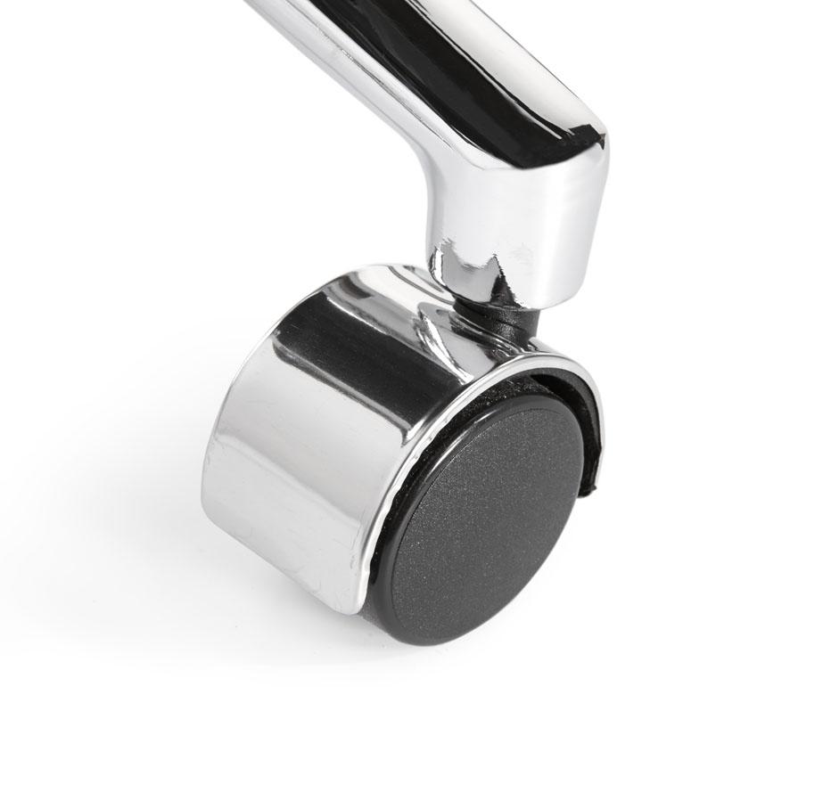 Design bureaustoel 601, hoge rug in wit PU - Image 4