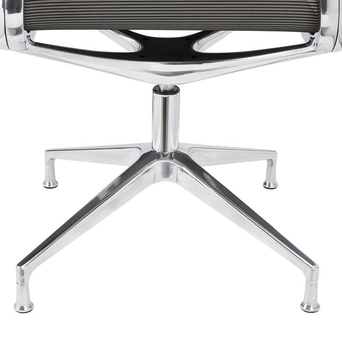 Design vergaderstoel in mesh zwart-alu - Image 4