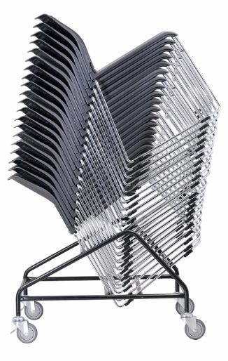 Design zaalstoel 804 zwart/wit - Image 3