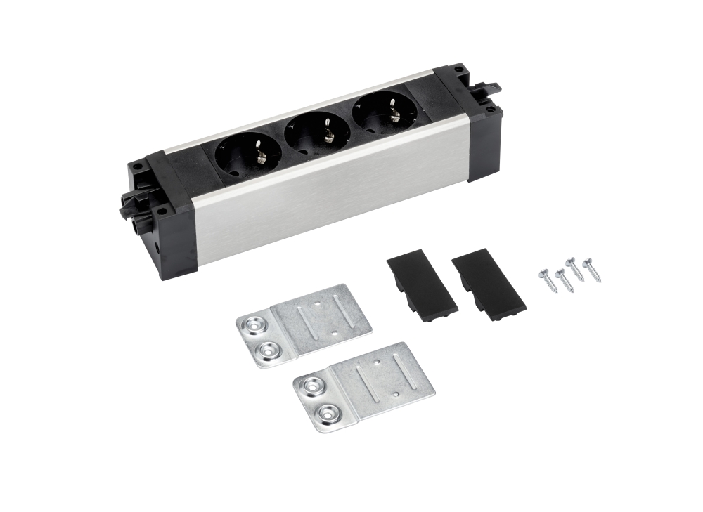 Onderbouw stekkerdoos 3x stroom