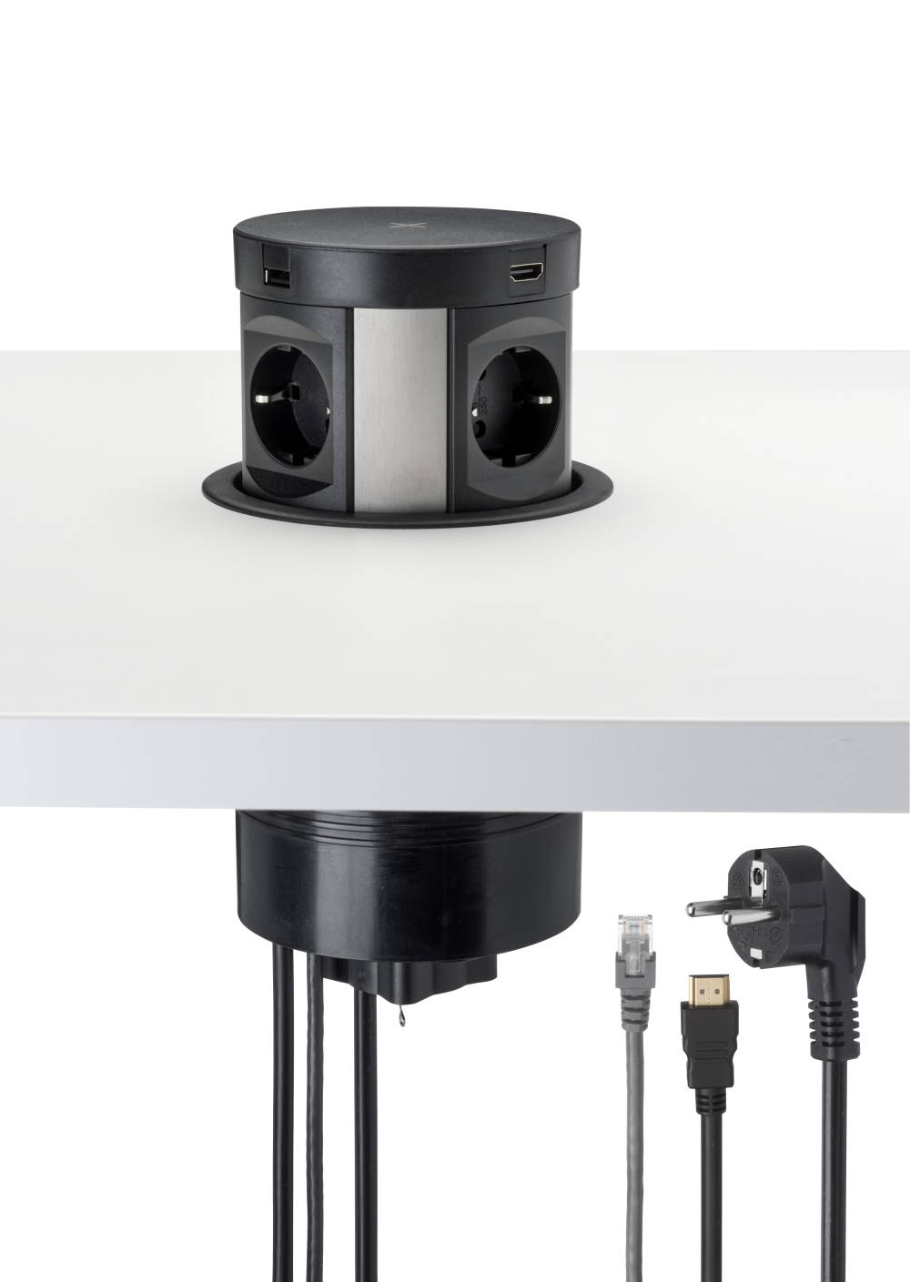 Pop Up inbouwunit 120mm voor elektra - Image 2