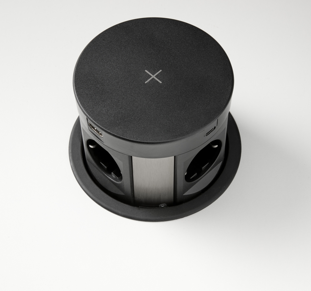 Pop Up inbouwunit 120mm voor elektra - Image 5