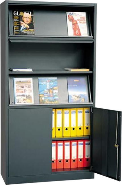 Tijdschriftenkast met onderkast 195cm - Image 2
