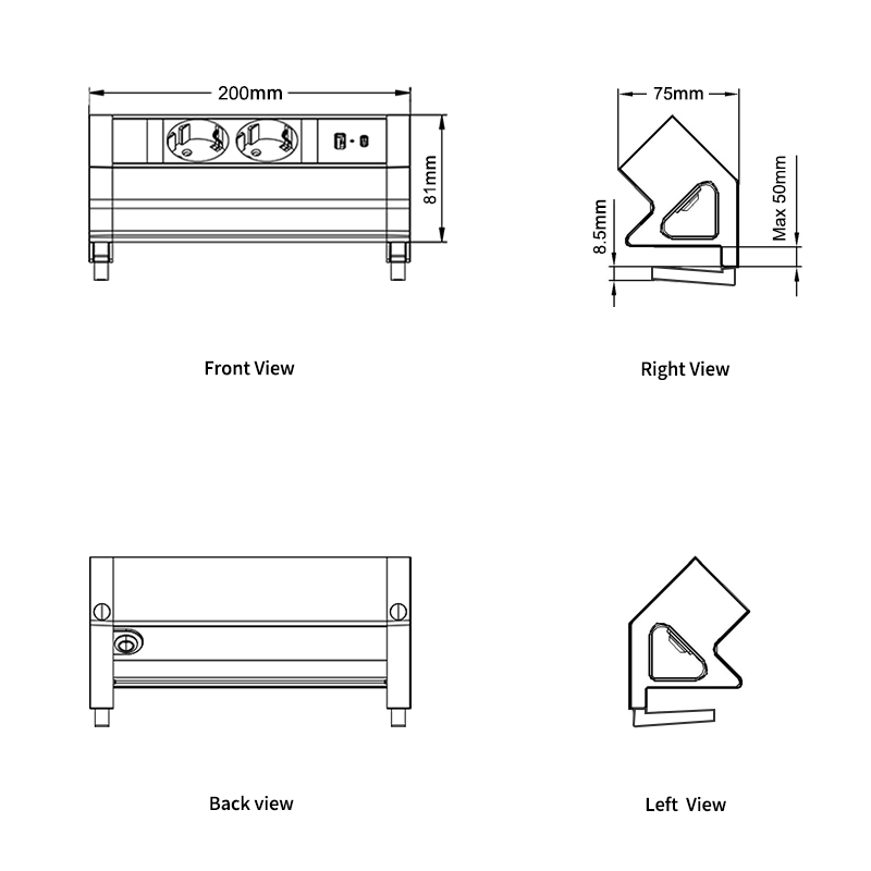 Universele opbouw powerdock zwart - Image 4