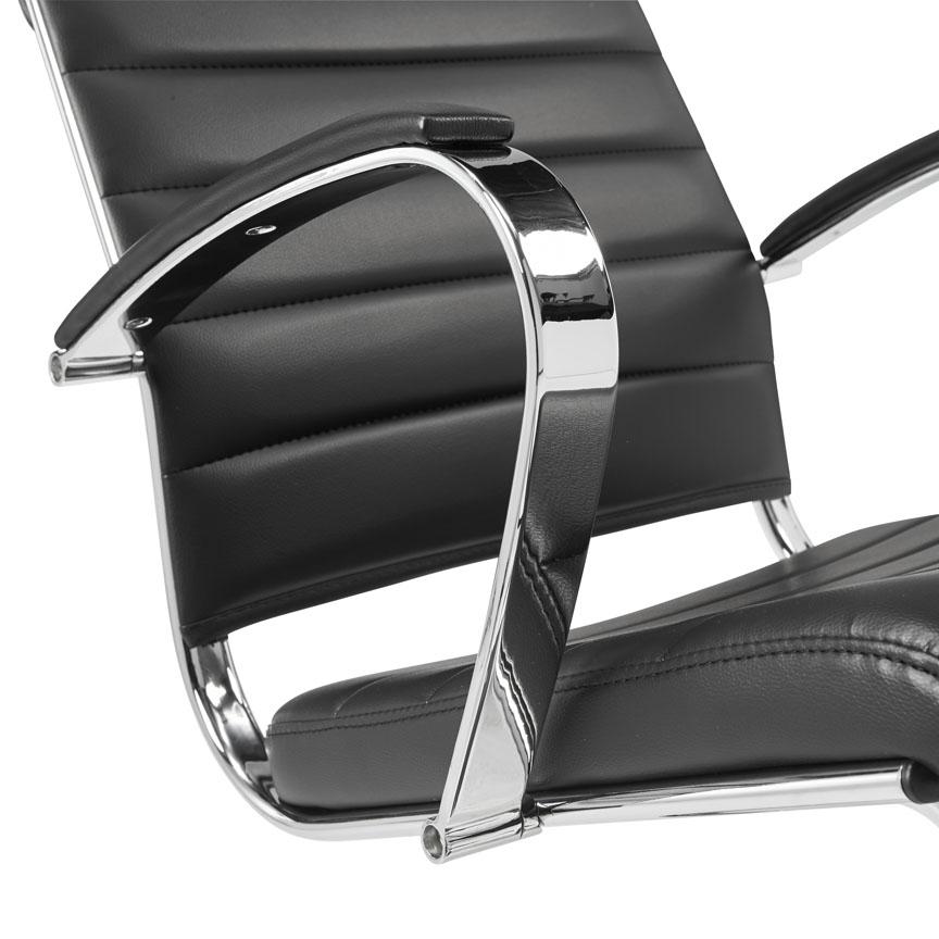 Vergaderstoel 602 in zwart kunstleder - Image 5