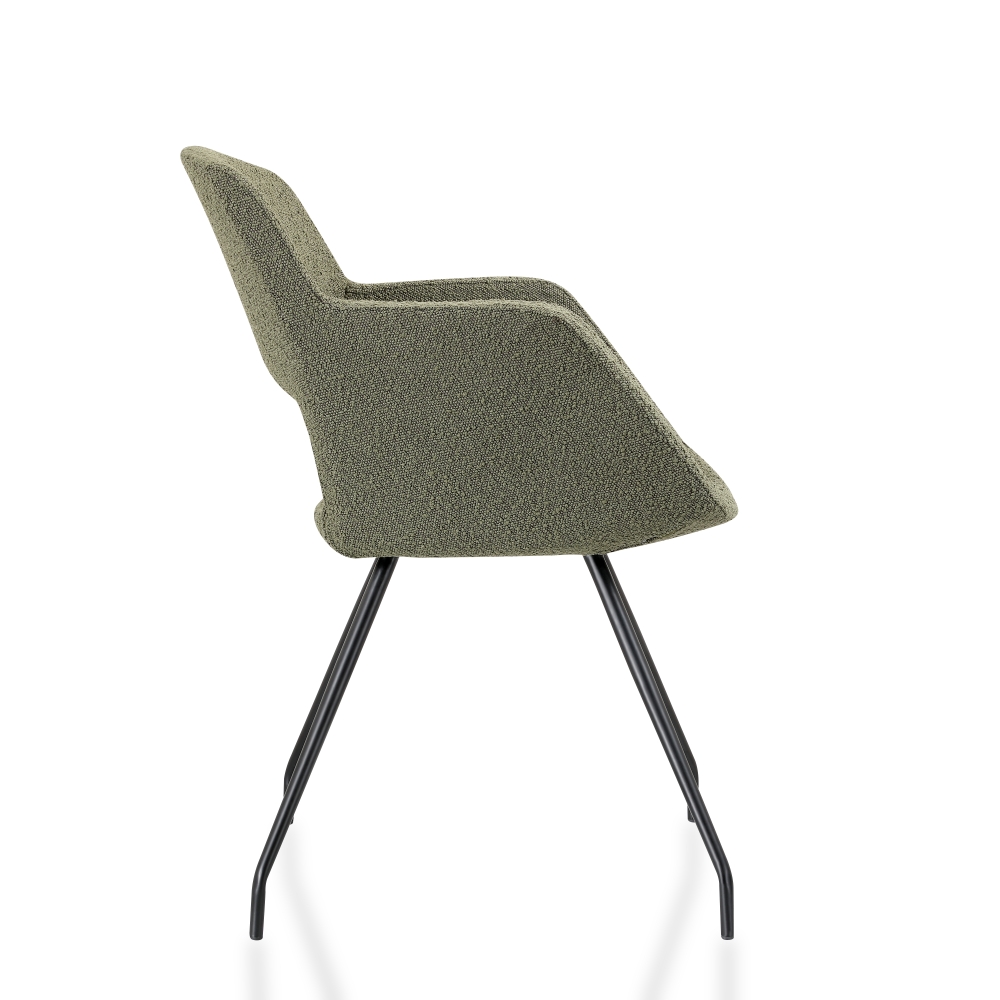 Vergaderstoel in bouclé stoffering - Image 11