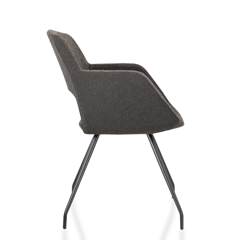 Vergaderstoel in bouclé stoffering - Image 12