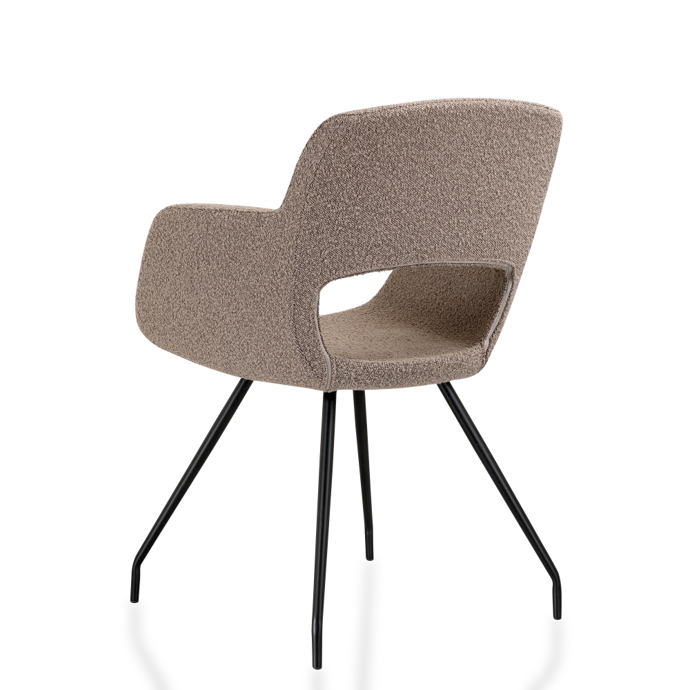 Vergaderstoel in bouclé stoffering - Image 13