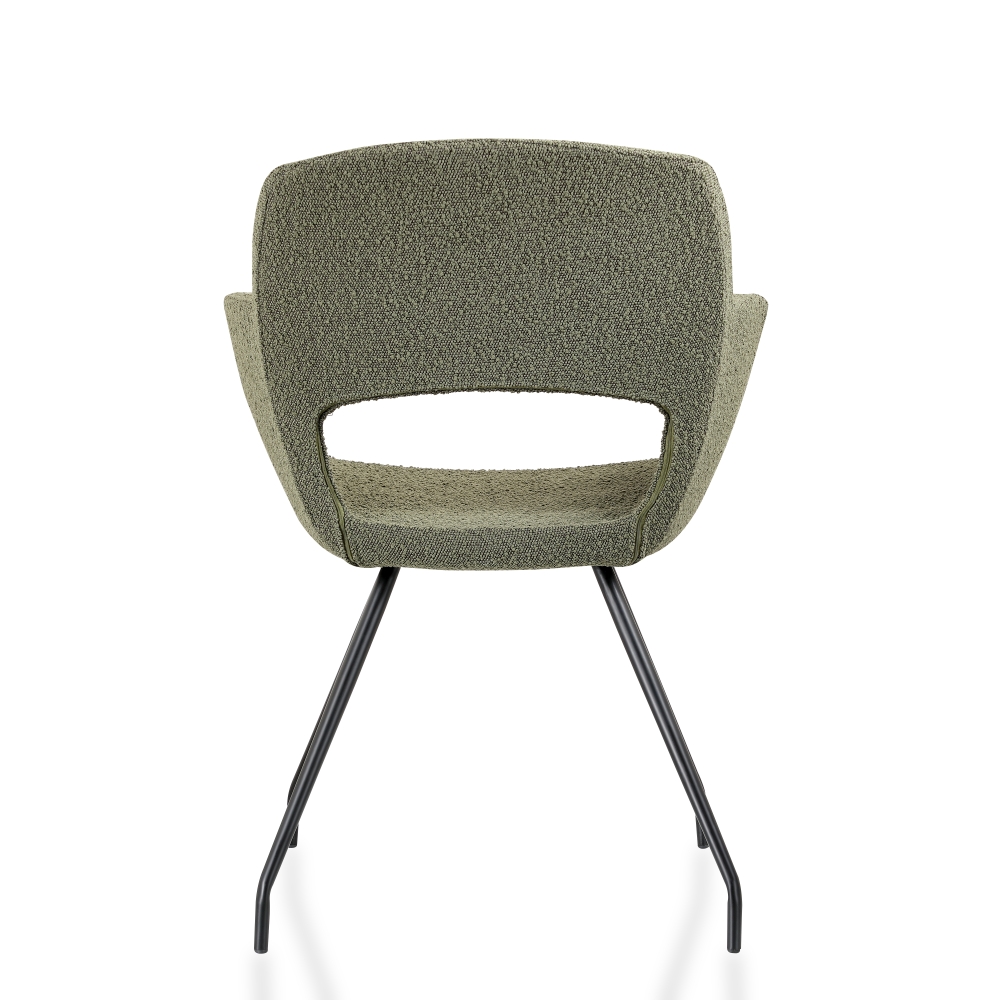 Vergaderstoel in bouclé stoffering - Image 19