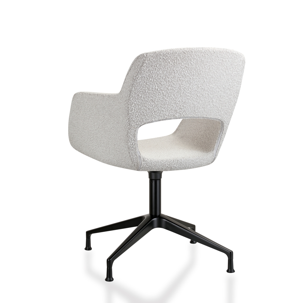 Vergaderstoel in bouclé stoffering - Image 11