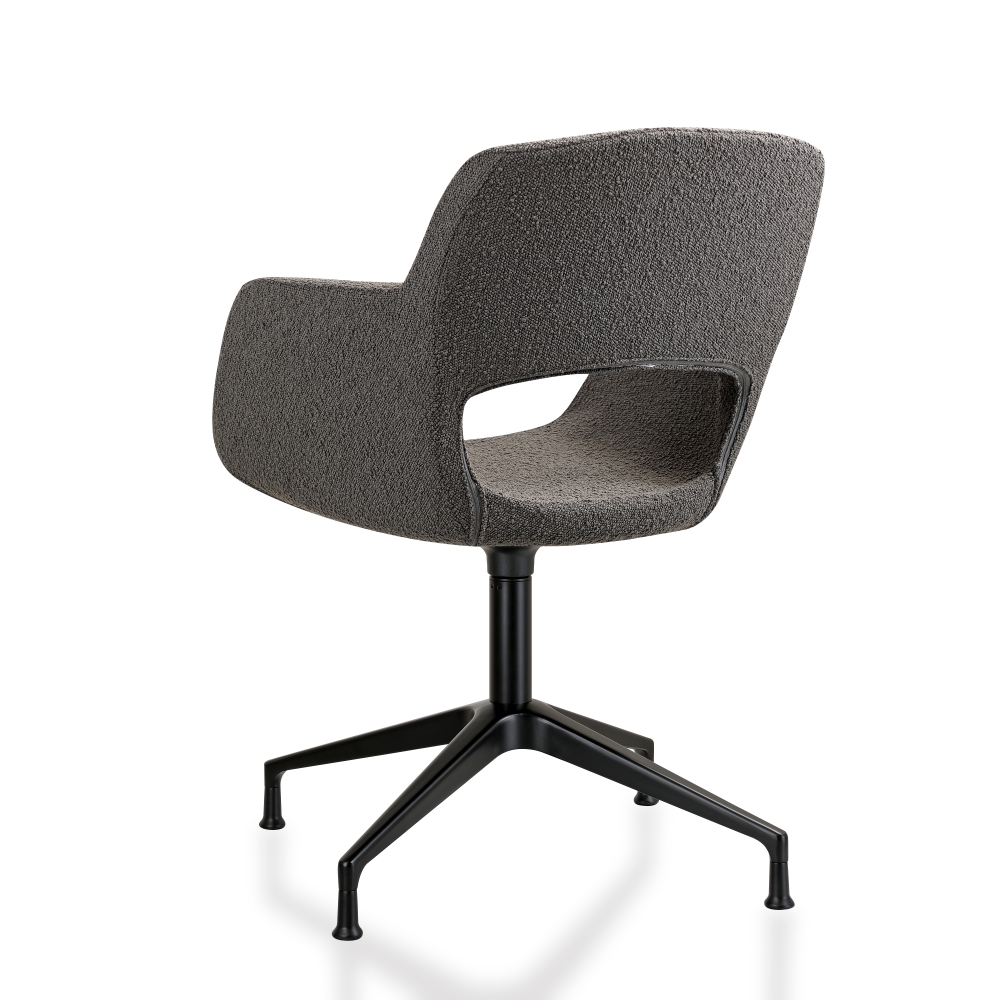 Vergaderstoel in bouclé stoffering - Image 12