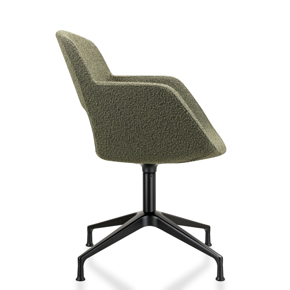 Vergaderstoel in bouclé stoffering - Image 13