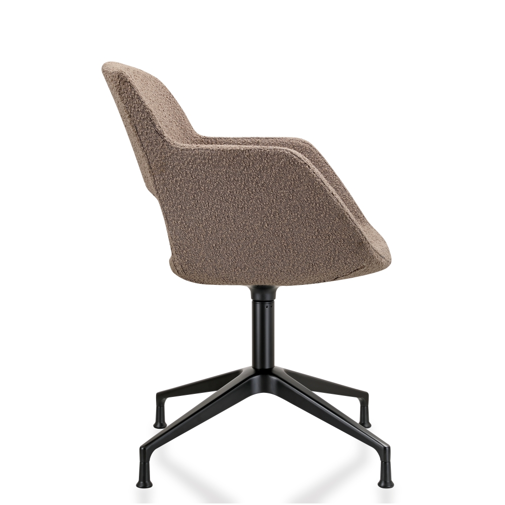 Vergaderstoel in bouclé stoffering - Image 14