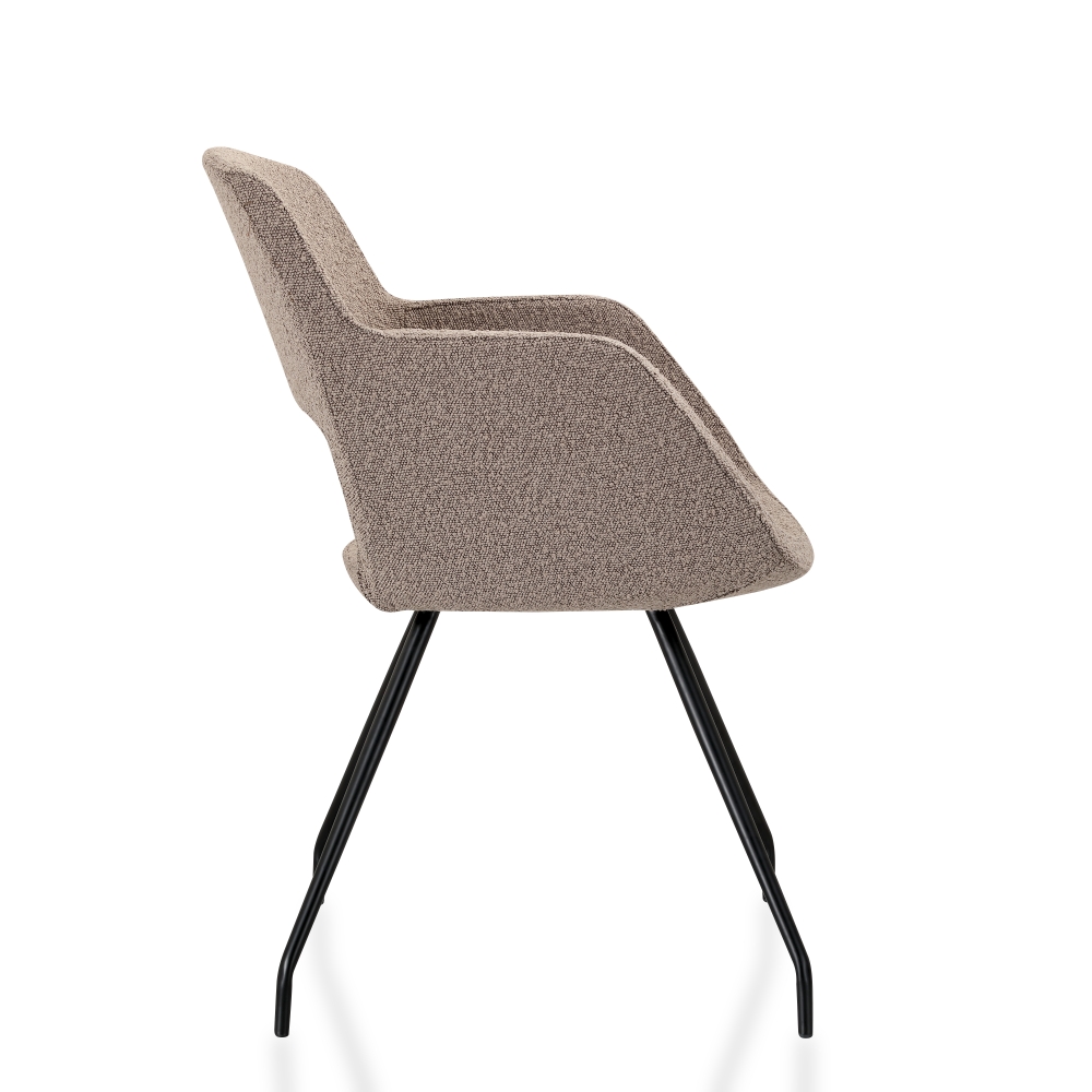 Vergaderstoel in bouclé stoffering - Image 9