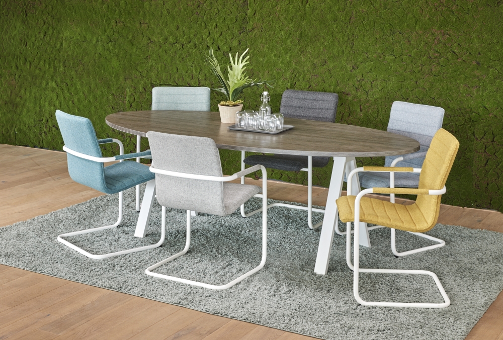 Vergadertafel 'V-leg' Ellips 220x110cm - Image 3