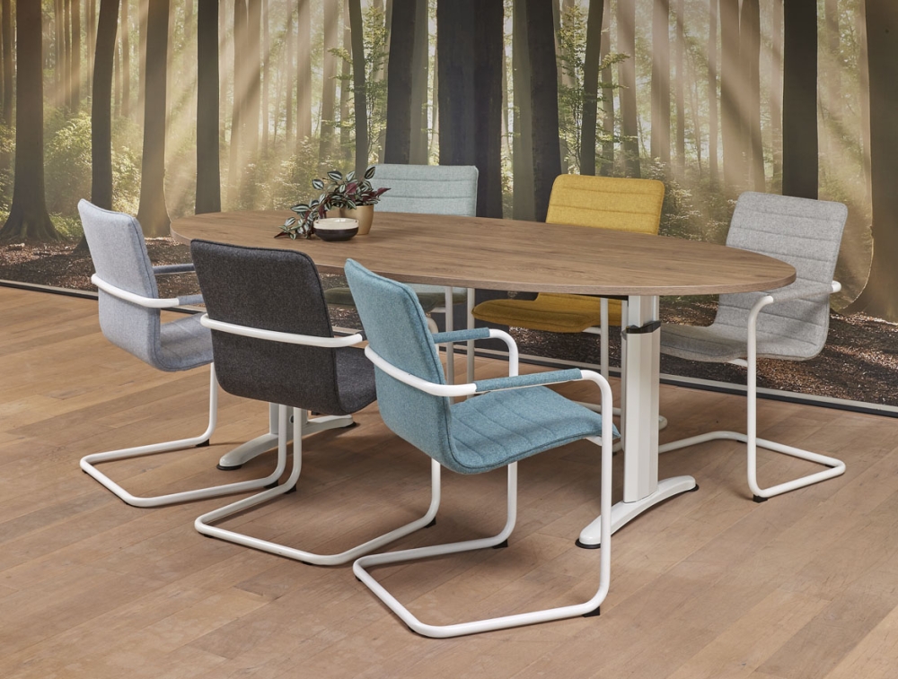 Vergadertafel "Work" 220X110cm Ellips - Image 2
