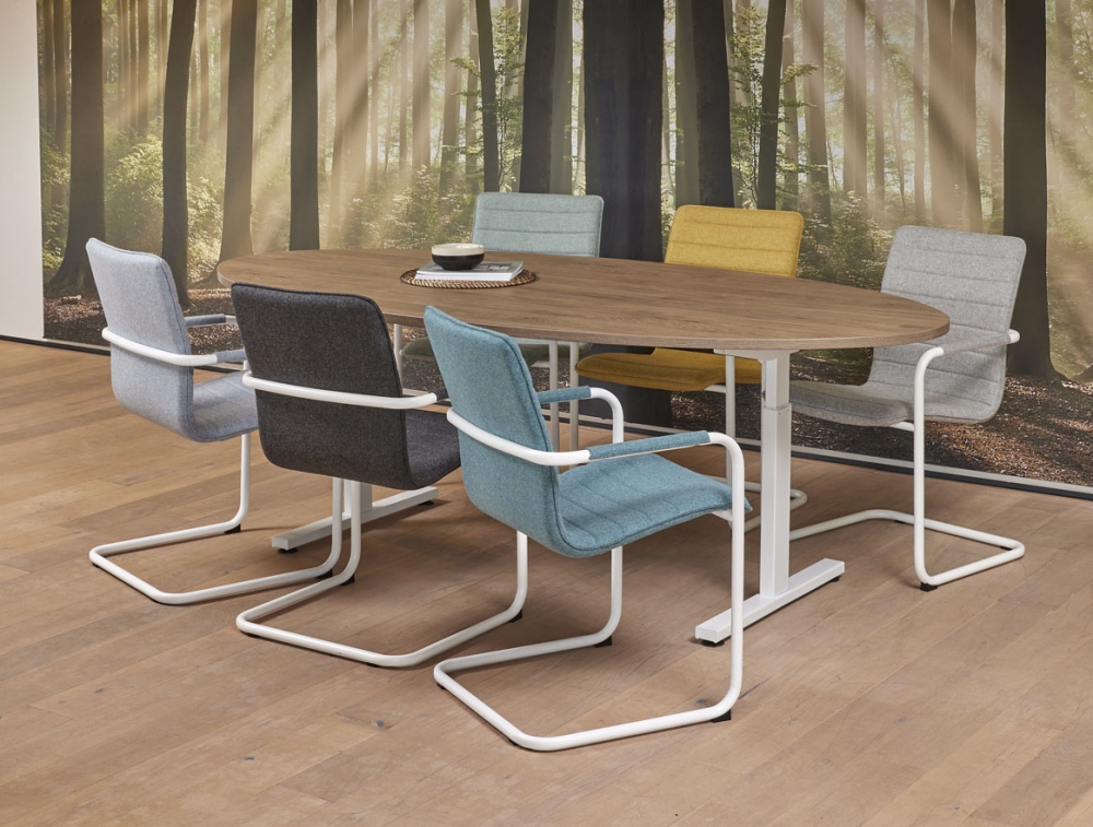 Vergadertafel Easy 220x110cm Ellips - Image 2