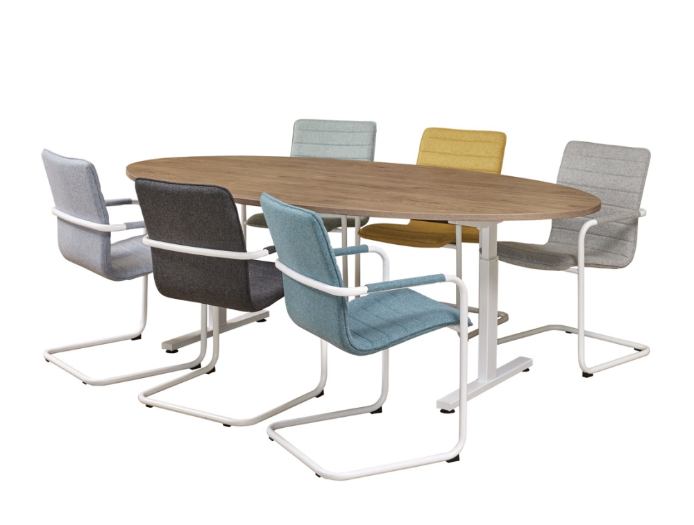 Vergadertafel Easy 220x110cm Ellips - Image 5