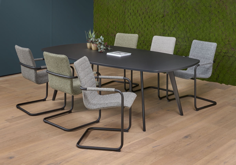 Vergadertafel Real Deens ovaal 240x120cm - Image 1