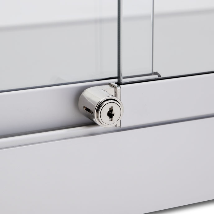 Vitrinekast 198,4x100x40cm haaks profiel - Image 5