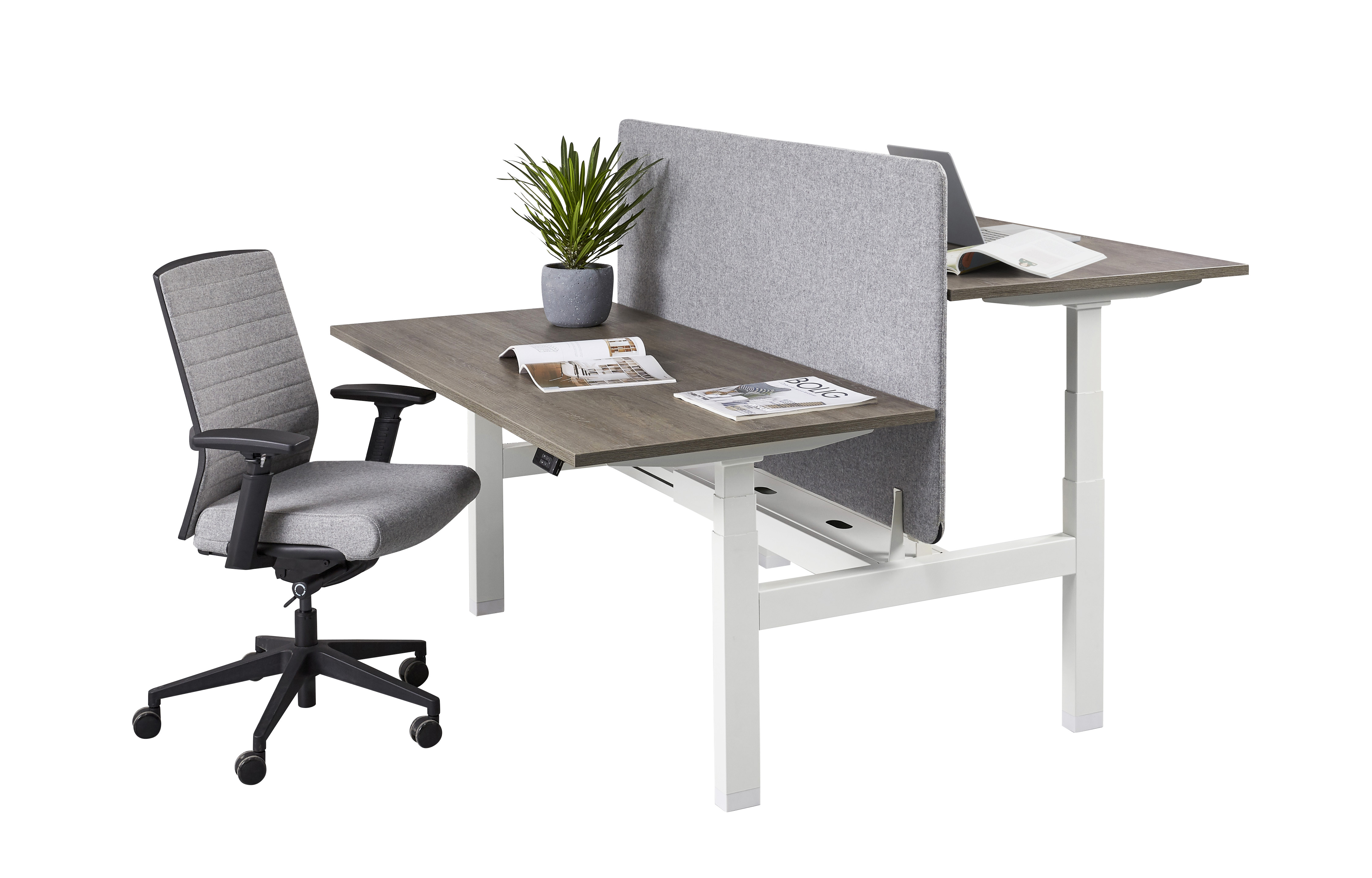 Duo zit/sta bureau elektrisch | 2x 120x80 cm